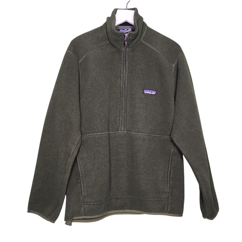 Patagonia Synchilla Fleece Pullover Half Zip XS Green Pullover Outdoors
